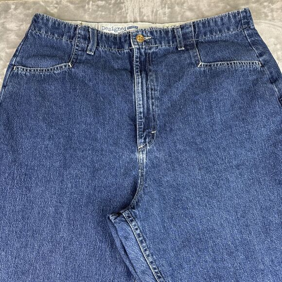 Riders Denim Jeans Womens 18M Dark Wash 100% Cotton Straight Leg Boyfriend(0791) - Picture 2 of 9